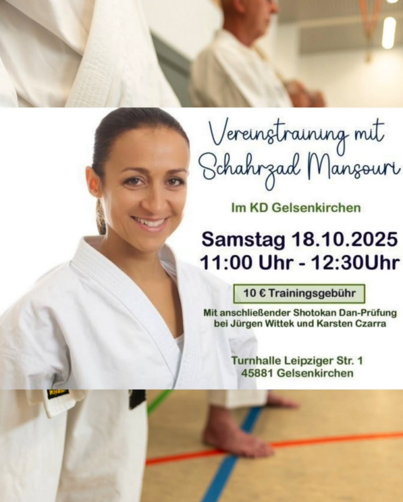Banner Vereinstraining mit Schahrzad Mansouri