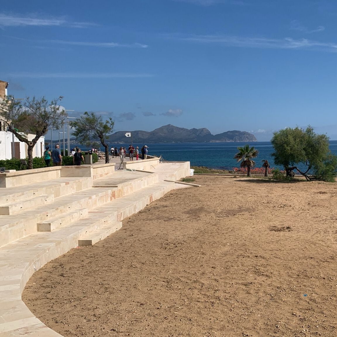 Foto von dem Strand, an dem wir beim Trainingslager auf Mallorca trainieren